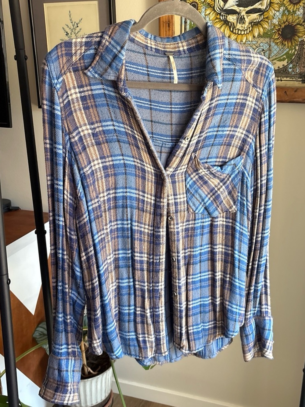 Blue Plaid Women's flannel